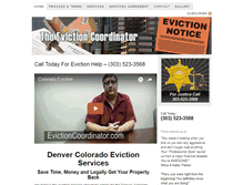 Tablet Screenshot of evictioncoordinator.com